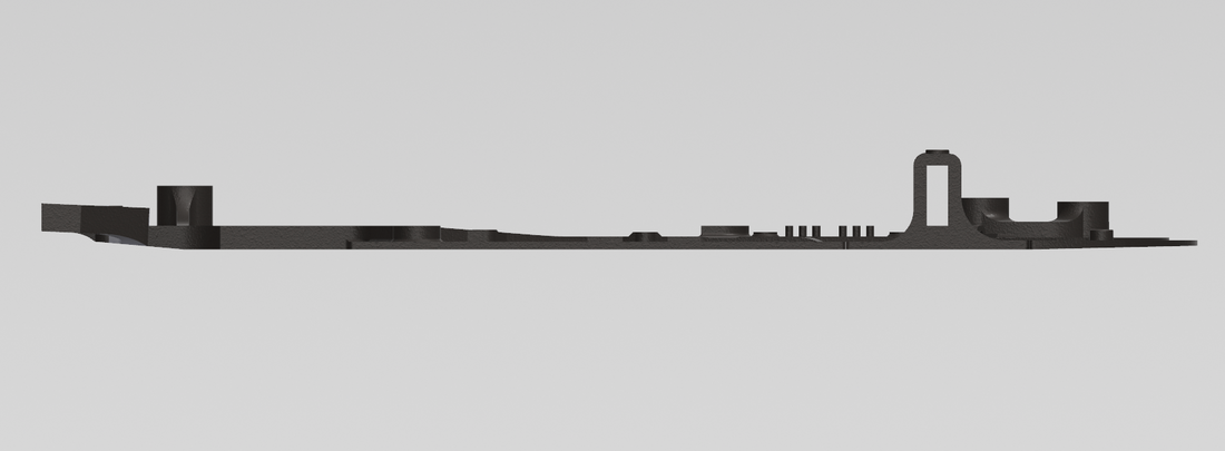 Ford GT Sideways Gold Chassis