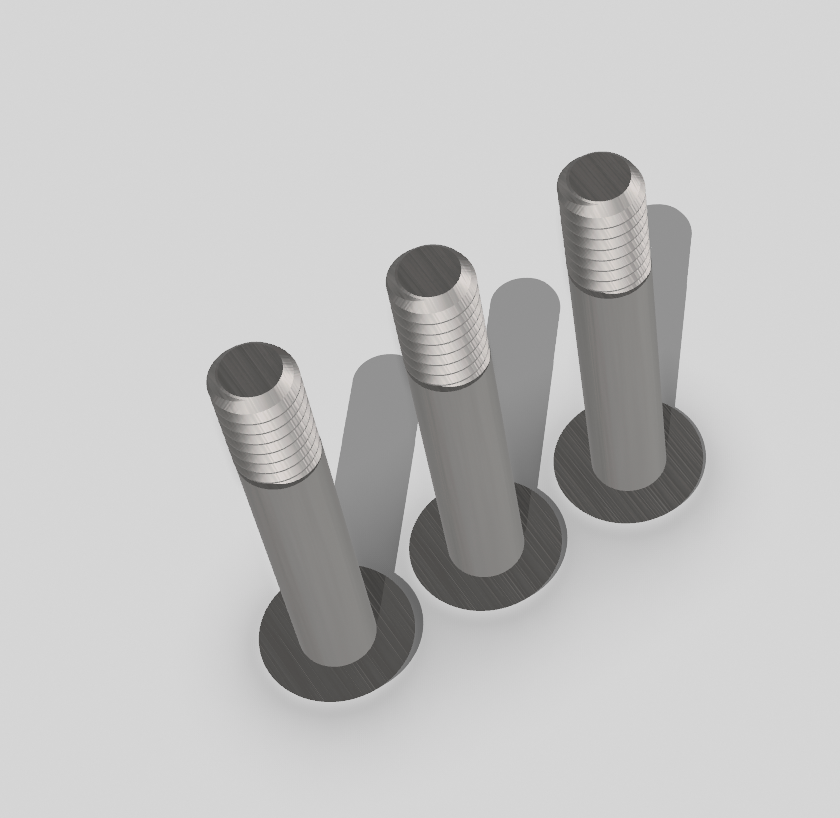 Tornillos de titanio para carrocerías de slot M2.2 x 8 mm