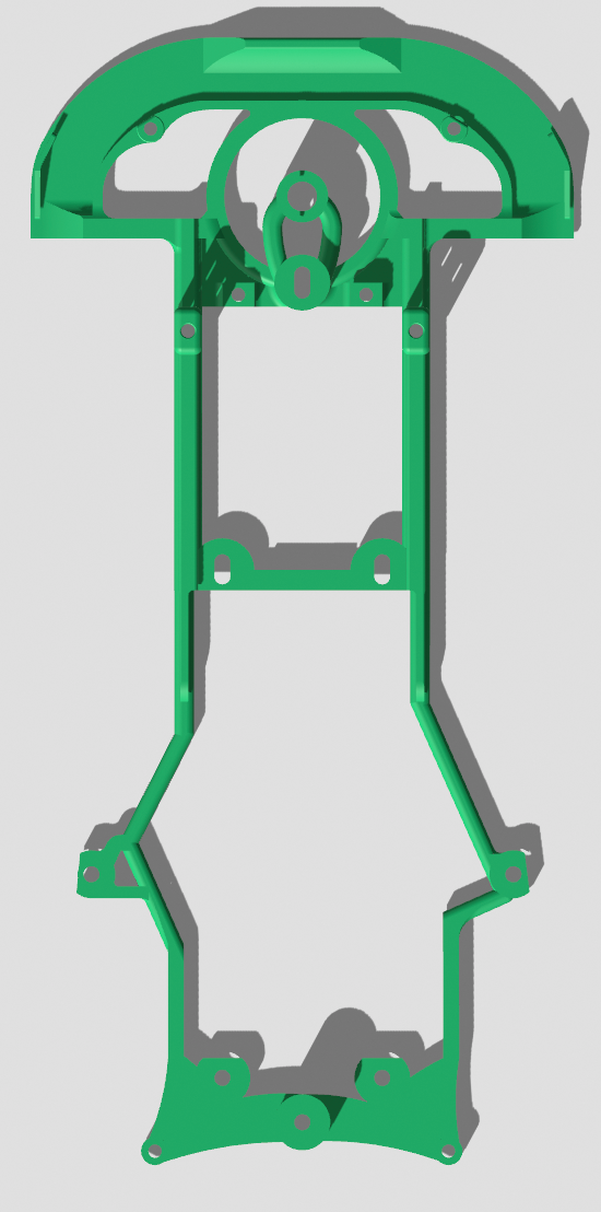 Sideways Fantasy Car Chassis Gold