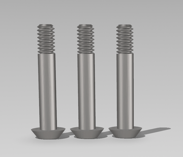 M2 x 10mm titanium screws for suspensions