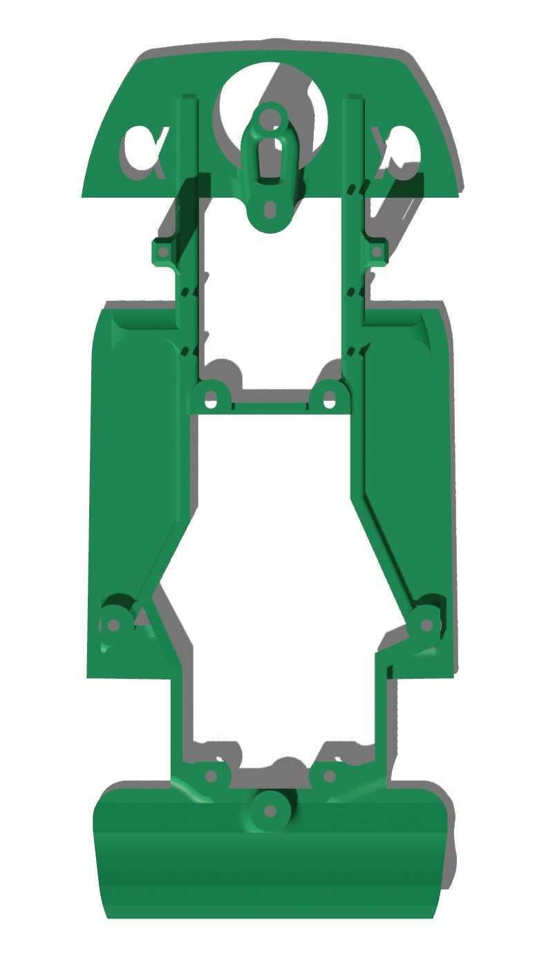 Chasis 911 GT1 Slot.it Plata 180